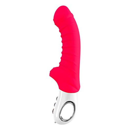 Tiger Rechargeable Silicone Vibrator Red