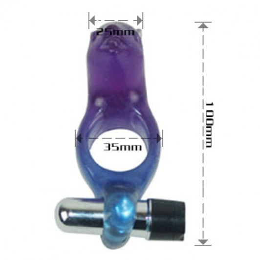 Blue Vibrating Cock ring