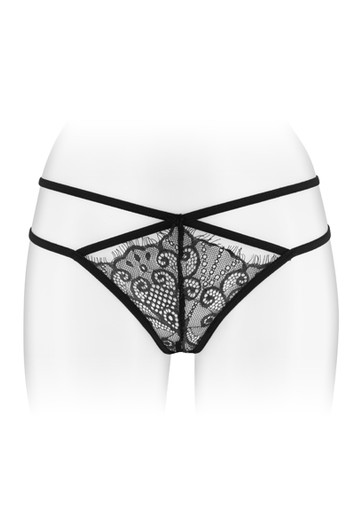 String noir ouvert Mylene Fashion Secret O/S