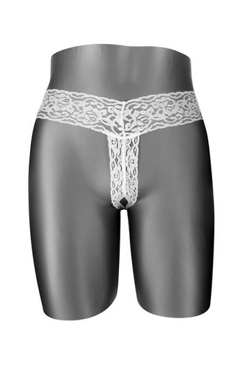 STRING ANITA OUVERT EN DENTELLE BLANC O/S