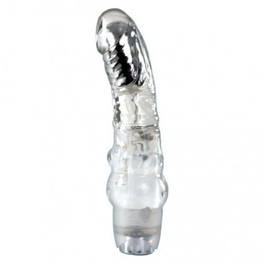 Jelly Rancher Clear Vibrating Massager 6 inch