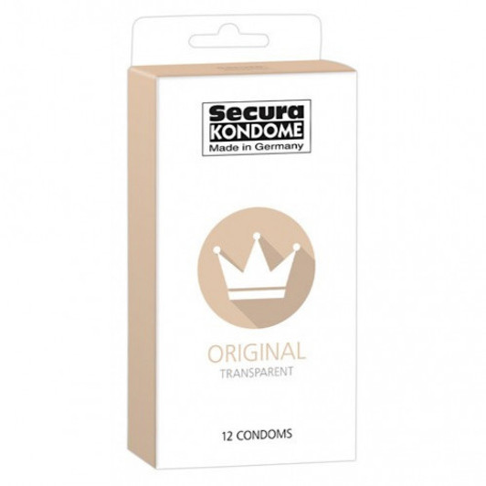 Secura Original Transparent 12 Condoms - Πρωτότυπα διαφανή προφυλακτικά