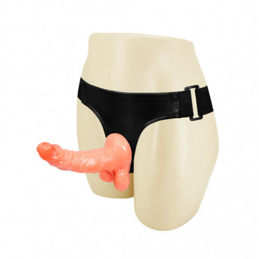 Cock with Balls Strap-On 6"