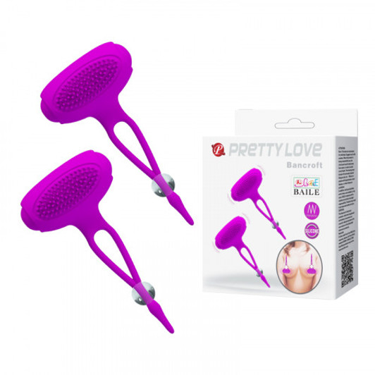Pretty Love Bancroft Silicone Vibrating Nipple Clamps