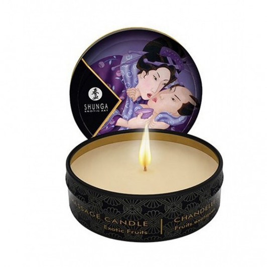 Shunga Massage Candle 30ml Exotic Fruits - 100% φυσικό κερί μασάζ