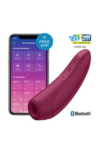 Satisfyer curvy 1+Air pulse stimulator -  Κλειτοριδορουφήκτρα Με Δόνηση και App Bluetooth Τηλεχειριστήριο Satisfyer curvy 1+Air pulse stimulator -  Κλειτοριδορουφήκτρα Με Δόνηση και App Bluetooth Τηλεχειριστήριο