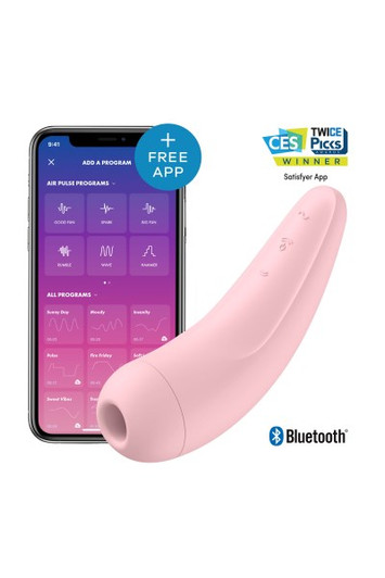Satisfyer curvy 2+pulse stimulator - Κλειτοριδορουφήκτρα Με Δόνηση και App Bluetooth Τηλεχειριστήριο Satisfyer curvy 2+pulse stimulator - Κλειτοριδορουφήκτρα Με Δόνηση και App Bluetooth Τηλεχειριστήριο