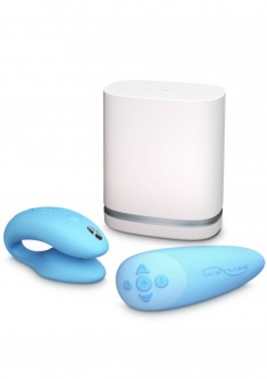 We-Vibe Chorus Blue -Δονητής ζευγών, Εισχωρεί Ταυτόχρονο Με το Ανδρικό Πέος Και Διεγείρει την Κλειτορίδα