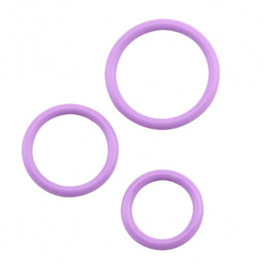 Μωβ Δακτυλίδι Πέους από σιλικόνη