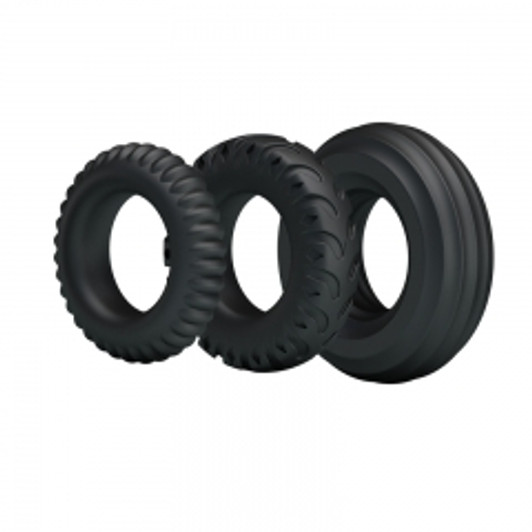 3  δακτυλίδια πέους με διαφορετικές διαμέτρους