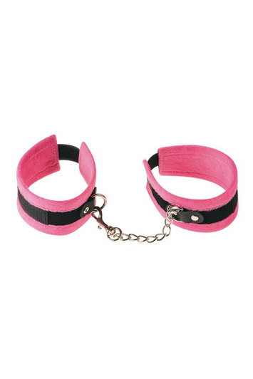 MENOTTES CHEVILLES ROSE ET NOIR