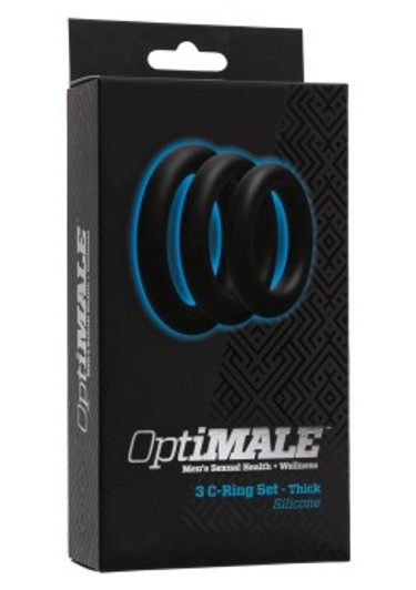 OptiMALE 3 C-Ring Set Thick Black