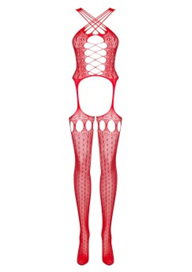 Copy of Bodystocking G313 Red S/M/L Fits them All Obsessive