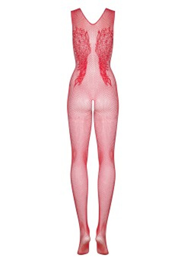 Bodystocking N112  Red XL/XXL Fits Large Sizes Obsessive