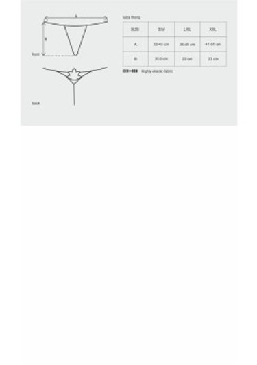 Luiza Thong White S/M Medium Obsessive