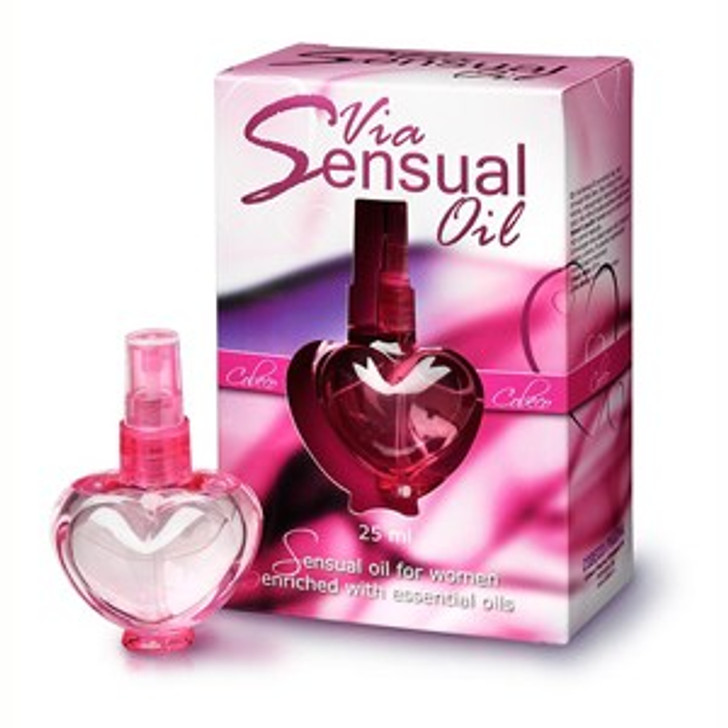 Via Sensual Vagina Oil 25ml - Για γυναικές, προσφέρει περισσότερη ζεστασιά και αισθησιασμό κατά την σεξουαλική επαφή