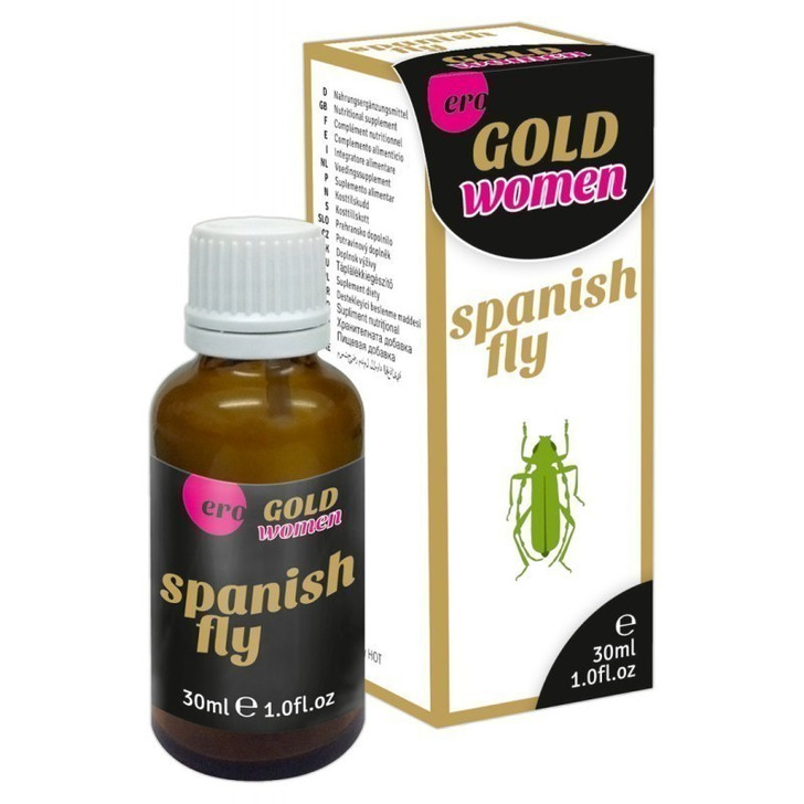 Hot Spanish Fly Gold Woman Drops 30ml - Σούπερ Ερωτικές Διγερτικές Σταγόνες