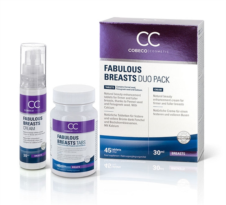 CC Breast Enlargement Duo Cream 30ml & 45Tabs - Πιο σφιχτό και γεμάτο στήθος Γρήγορα Αποτελέσματα Συνδια. Χάπια & Κρέμα