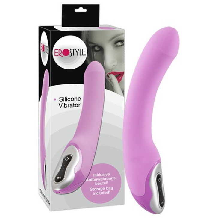 Pink Velvety Silicone Vibrator