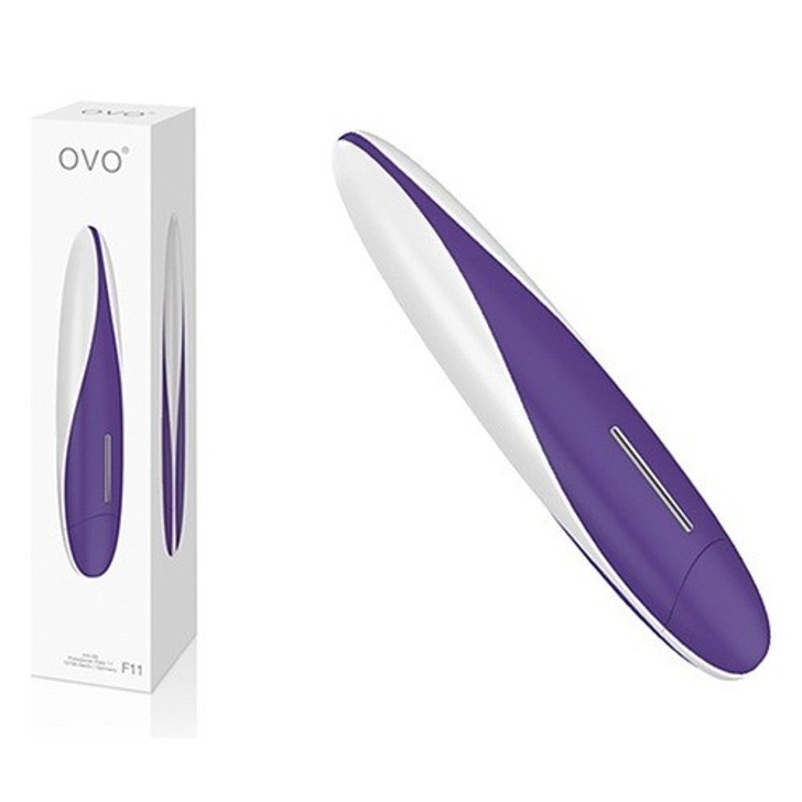 Ovo F11 Silicone Vibrator Purple - Με αθόρυβες λειτουργίες δόνησης για έντονους οργασμούς