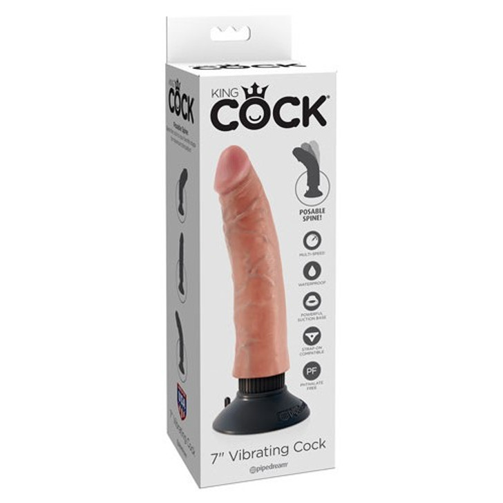 King Cock 6″ vibrating Cock