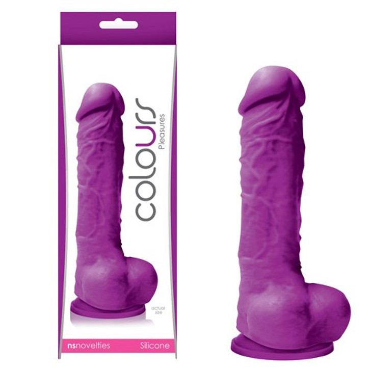 Colours Pleasure Dildo Purple 15 cm