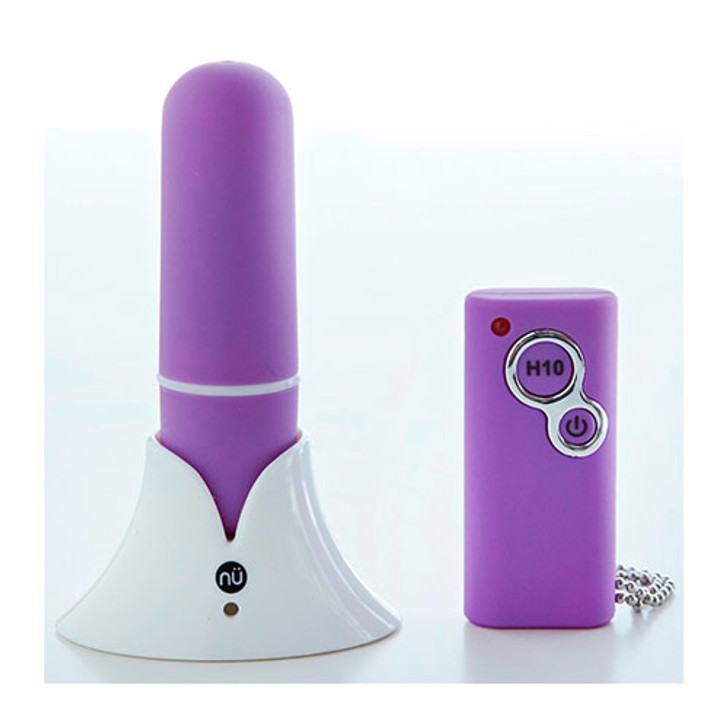 Bullet Rechargeable wireless remote controlled vibrating  Purple