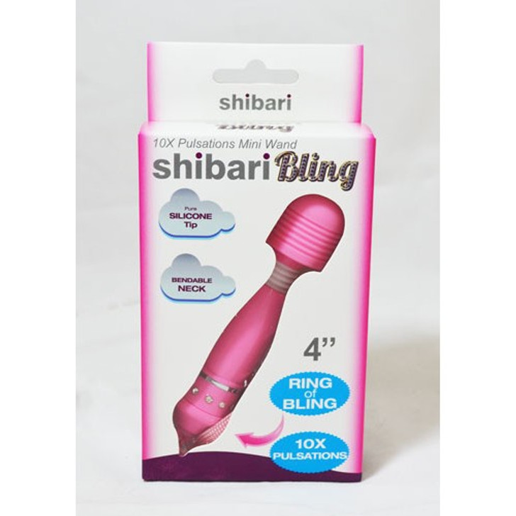 Bling Clitoris Wand Massager Pink