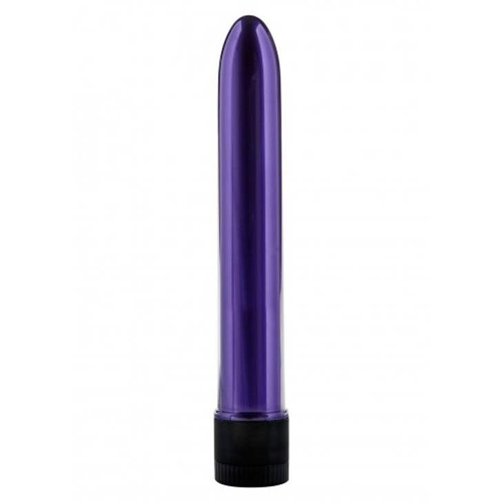 Retro Ultra Slimline Vibrator 17cm Purple