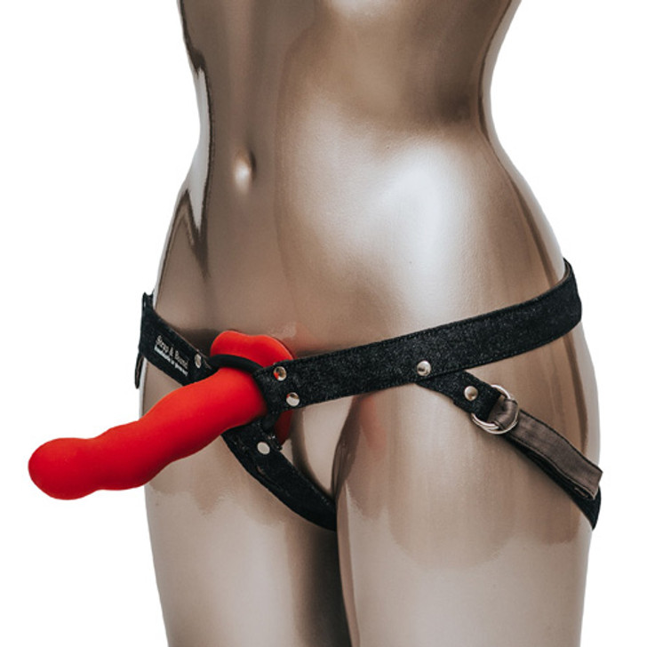 Fun Factory Strap & Bound Adjustable Denim Strap On Harness