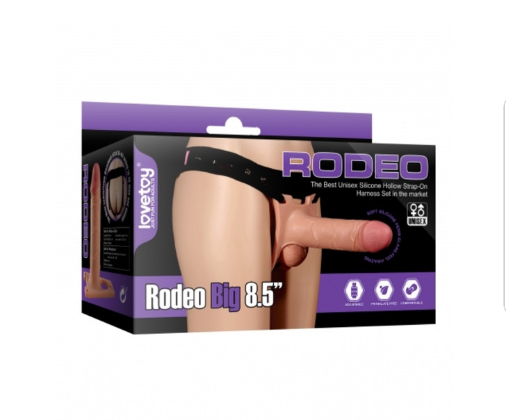RODEO UNISEX STRAP-ON 8.5 INCH