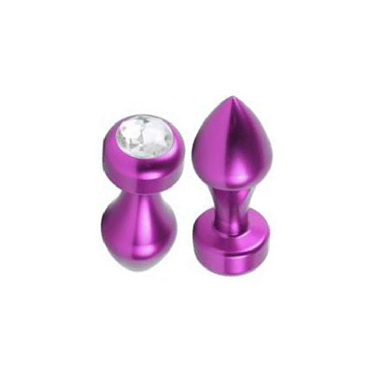 ANAL PURPLE METAL PLUG Small - Πρωκτική μεταλλική μαύρη Σφήνα μικρή