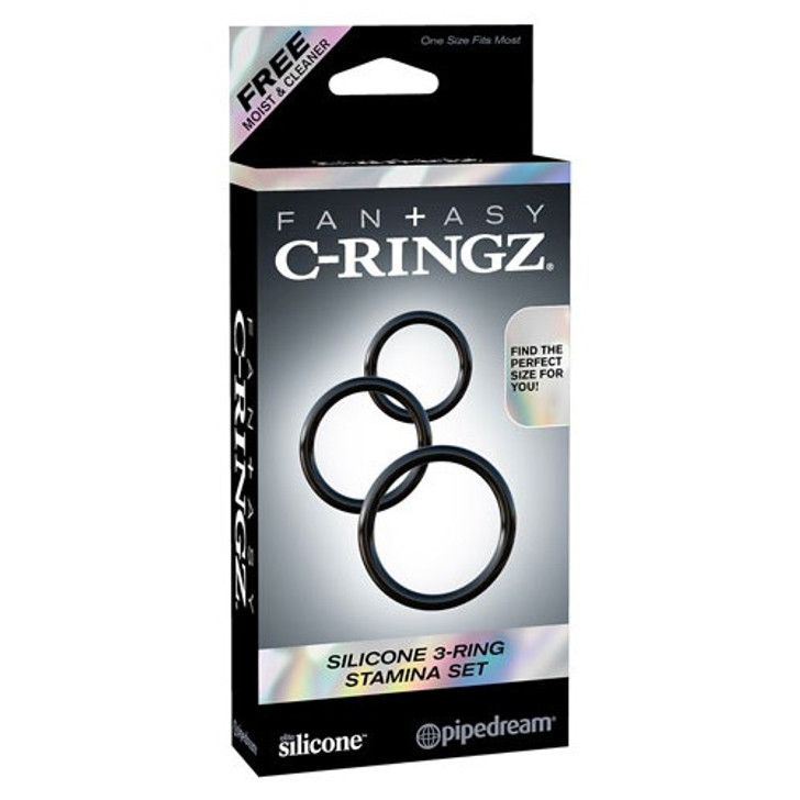 Fantasy C-Ringz Silicone 3-Ring Stamina Set