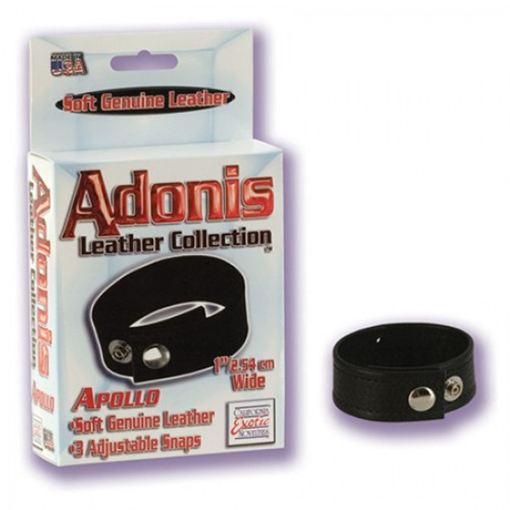 Adonis Leather Adjustable Cock Ring