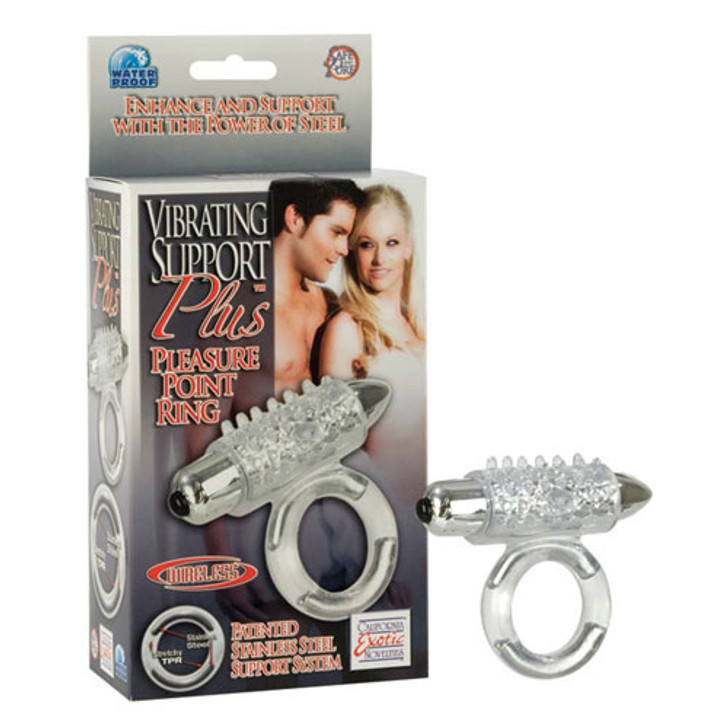 Vibrating Support Plus Pleasure Point Ring