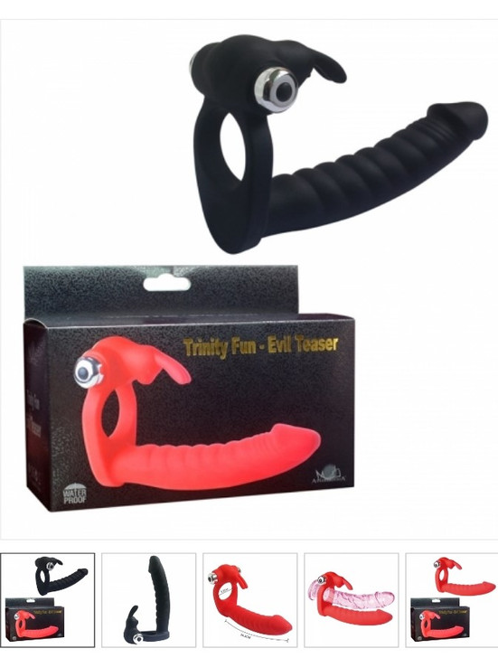 Silicone Strap-on Dildo for him 1 red