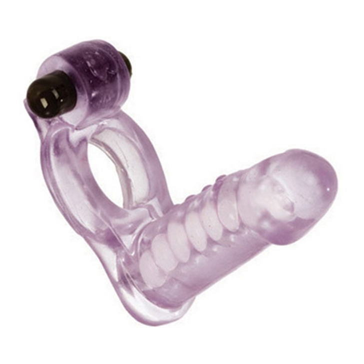 Double Diver vibrating cock ring purple