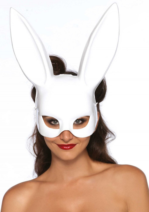 Masquerade Rabbit Mask White O/S