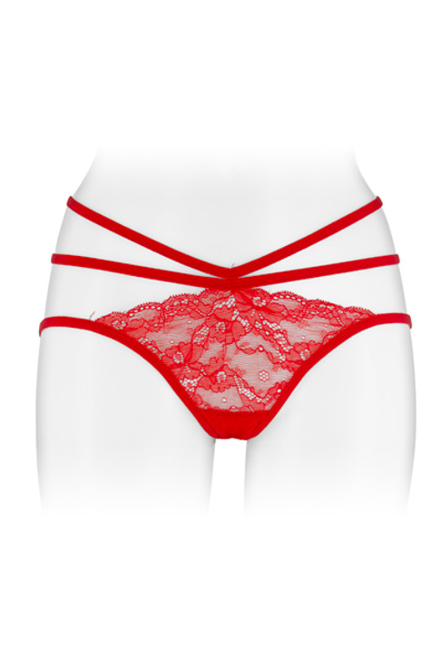 Culotte ouverte rouge Fashion Secret Nadia O/S