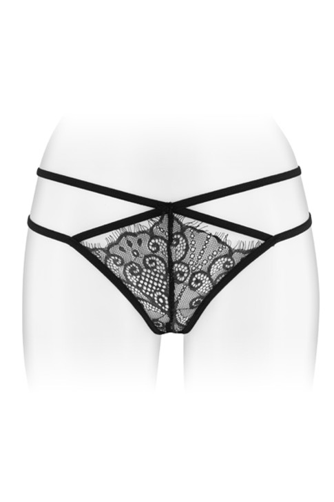 String noir ouvert Mylene Fashion Secret O/S