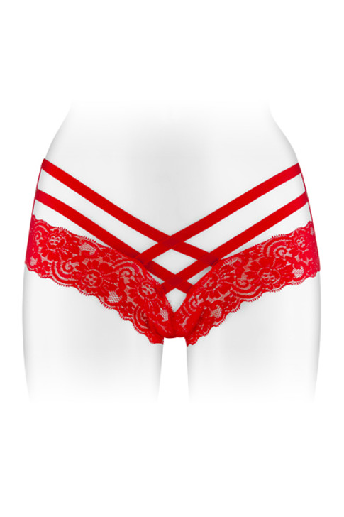 Tanga rouge ouvert Anne Fashion Secret O/S