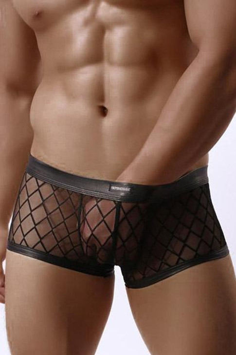 Boxer noir transparente MP056 Paris Hollywood O/S