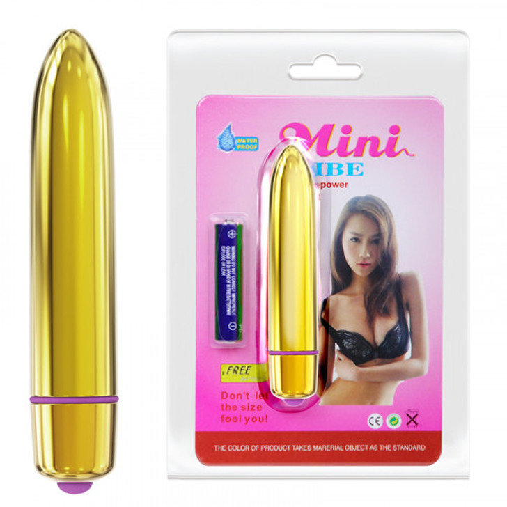 Mini Gold vibrating Bullet 9 cm