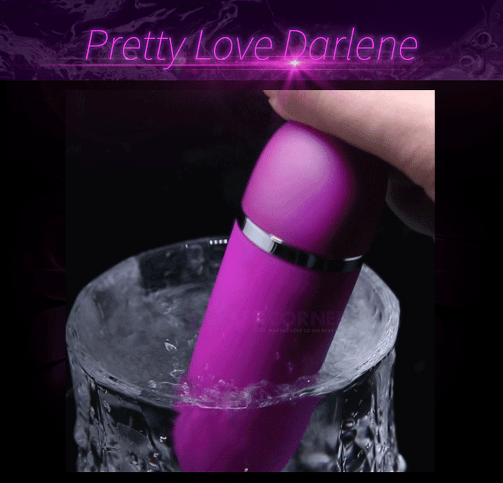 Darlene Silicone Vibrating Bullet Vibrator 10 function with Remote pink
