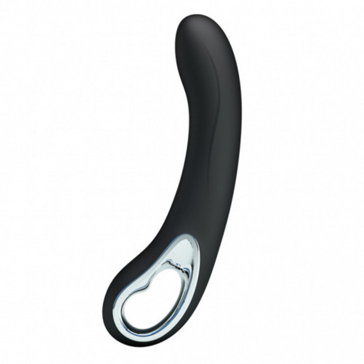 Pretty Love Alston Black rechargeable silicone vibrator 19cm