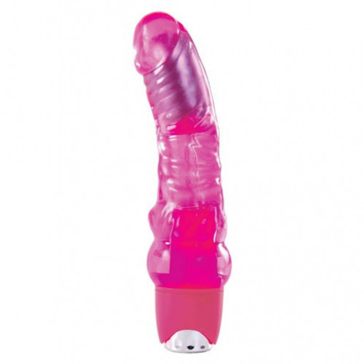 Jelly Rancher Pink Vibrating Massager 7.5 inch