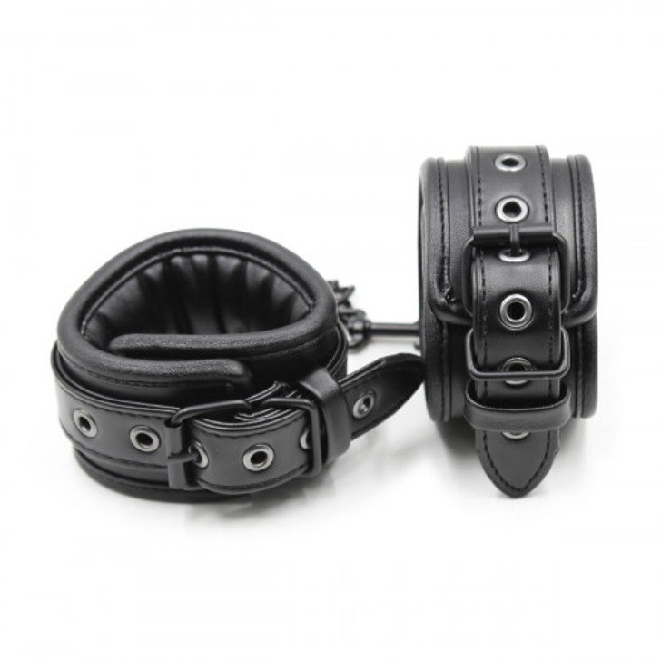 Ankle Cuffs Cyprus-Leather Ankle Cuffs Black