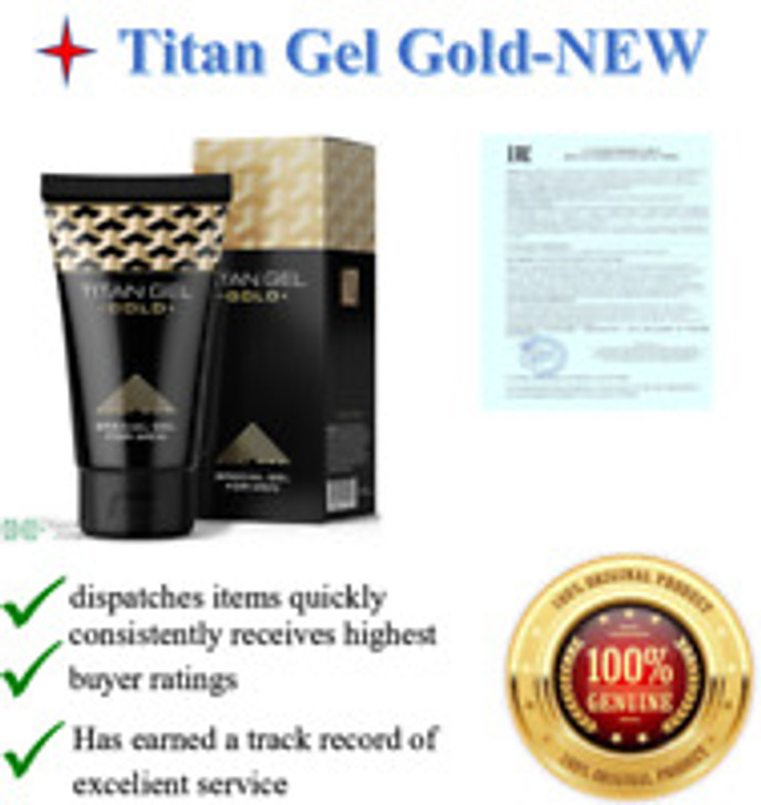 TITAN GEL CYPRUS Original Gold Russian Titan Gel Big Penis Male Enhancement Increase Enlargement Cream