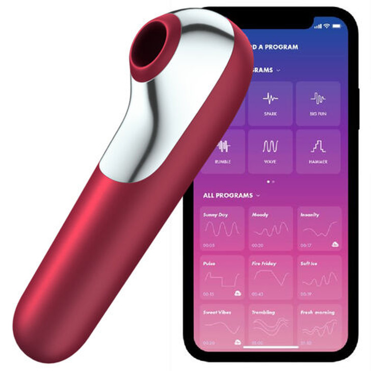 SATISFYER - Κλειτοριδορουφήκτρα με App Bluetooth τηλεχειριστήριο  Φούξια Χρώμα