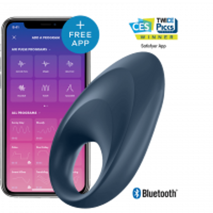 Satisfyer Mighty One App Bluetooth - Δακτύλιος Πέους για διπλή απόλαυση στο Πέος και διεγερση Κλειτορίδας